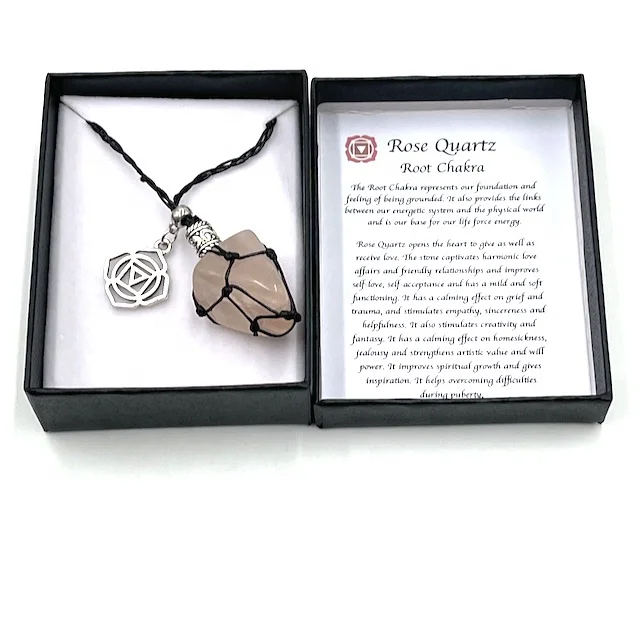 

Hand-Woven Yoga Meditation Jewelry Multicolor Natural Stone Necklace With Black Gift Box, Many color stone