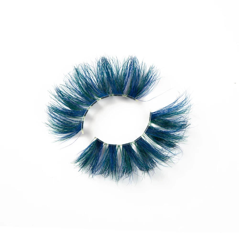 

Private label eye lashes new styles luxury 3d natural super fluffy 100% color mink eyelashes wholesale, Multiple colors