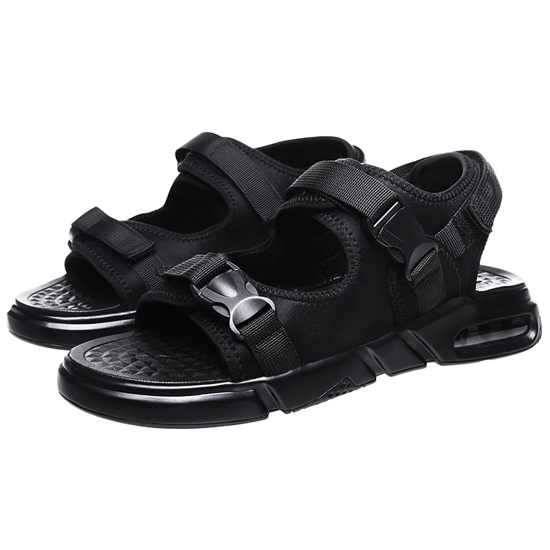 

2020 men Footwear mesh shoes leather sandal with air cushion, summer comfortable Athletic sport beach men sandals for hiking