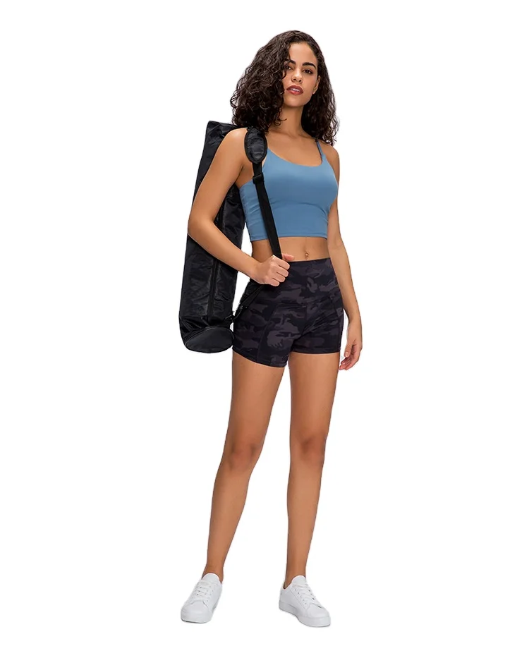 

Hot pack hip sports shorts female fitness high waist elastic tight-fitting yoga quick-drying running training bottoming pants
