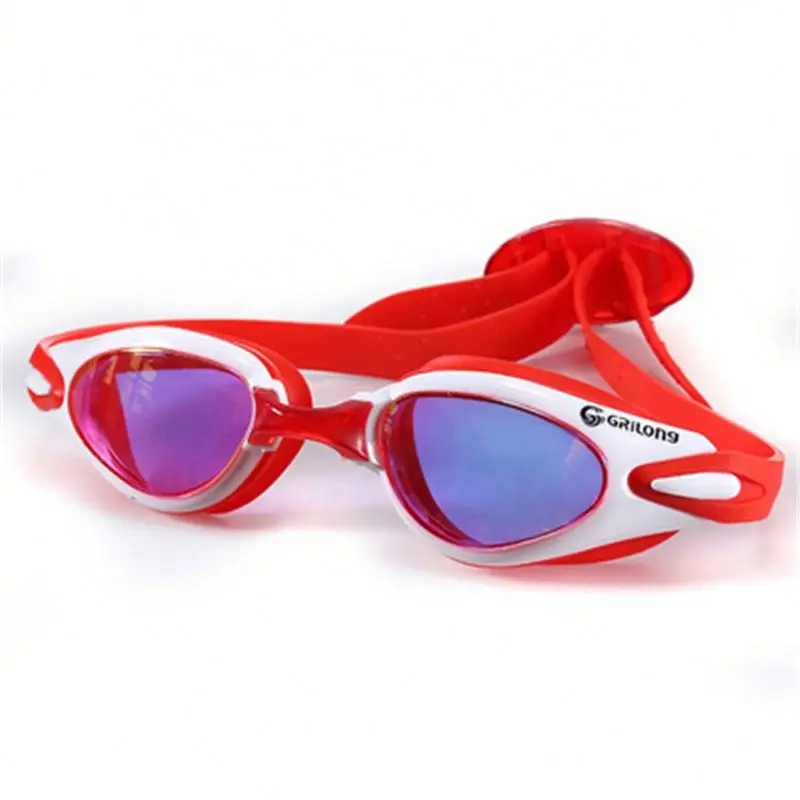 

Adjustable Head Strap Mirrored Anti-fog Swimming Racing Glasses, 5 colors