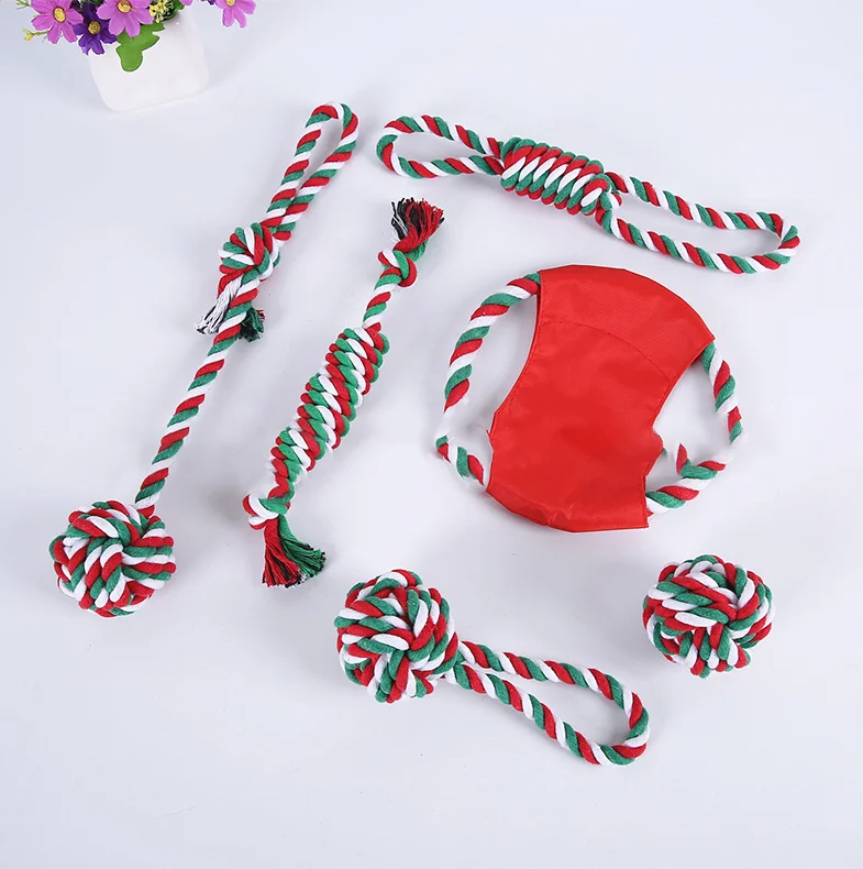 

Wholesale Price Soft Natural Cotton Rope Molar Pet Dog Chew Toys Set Dog Rope Knot Toy For Sale, Picture