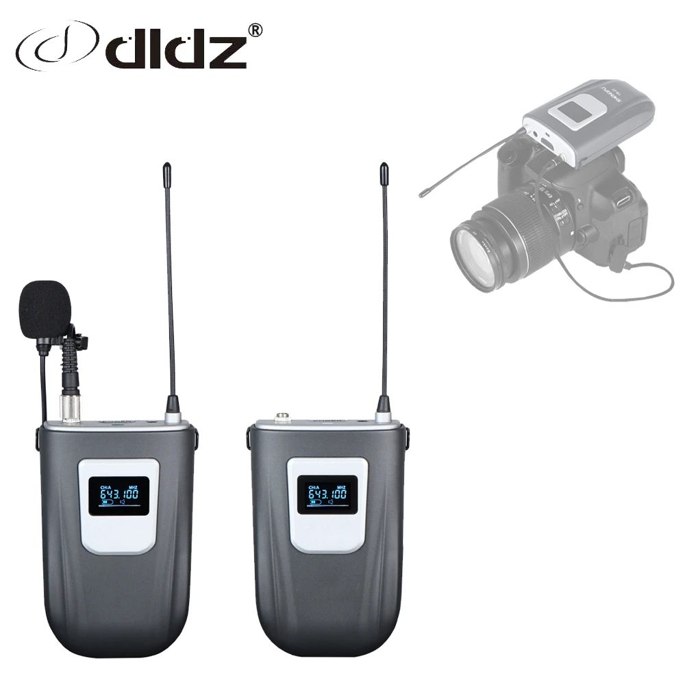 

DLDZ Lavalier Lapel Mic for Mobile Smartphone Camera Camcorder Livestream Video Recording Wireless Interview Microphone Cardioid