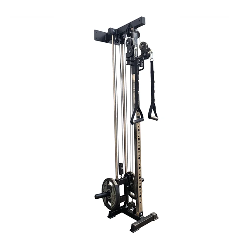 

Fitness Bodybuilding Adjustable Pulley System/ Home Gym Wall Mount Cable Attachment Station