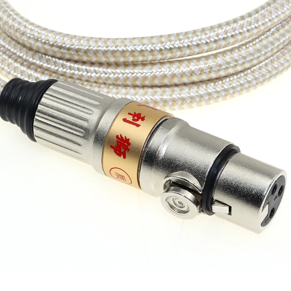 

Wholesale 6.5mm diameter XLR 3 Pin Male To Female Microphone Balanced Stereo audio Cable for multimedia
