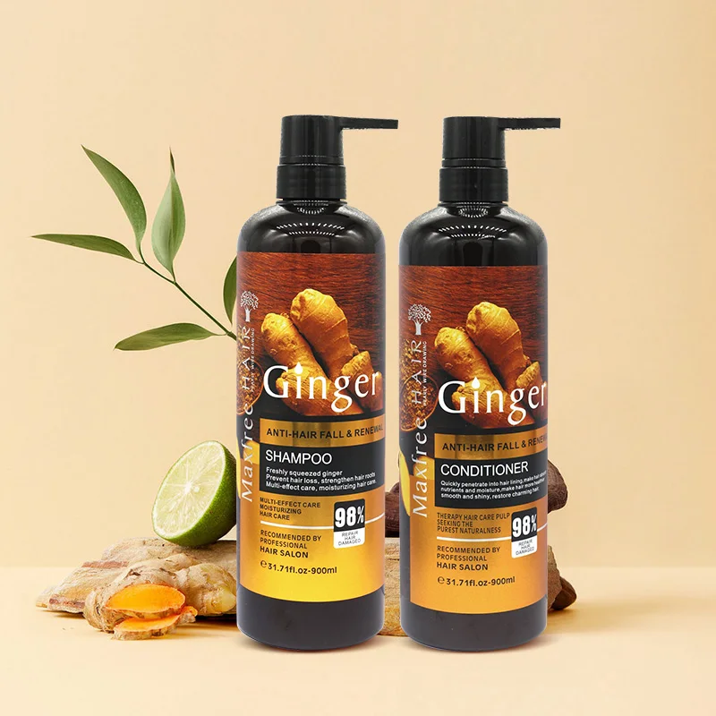 

Wholesale price ginger anti hair loss shampoo salt free on stock for hair care