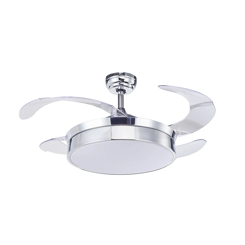 Cost-effective family indoor 42-inch indoor drop pole ceiling fan with light