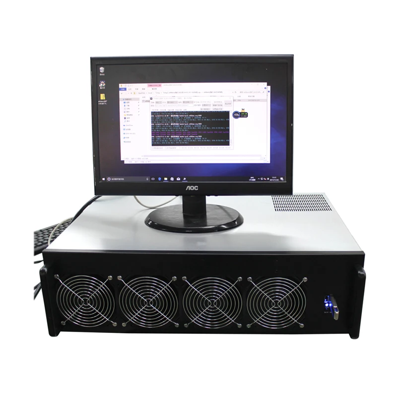 

Computer GPU server chassis 8 GPU case frame 4U machine Barebone for crypto calculate Chassis