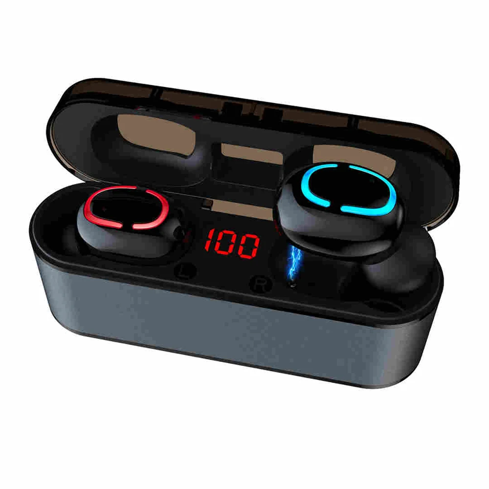 

2020 News Sports Hands-free Earbuds HBQ-Q68 With Charging Box 5.0 Headphones TWS Wireless Headphones 3D Music Earbud