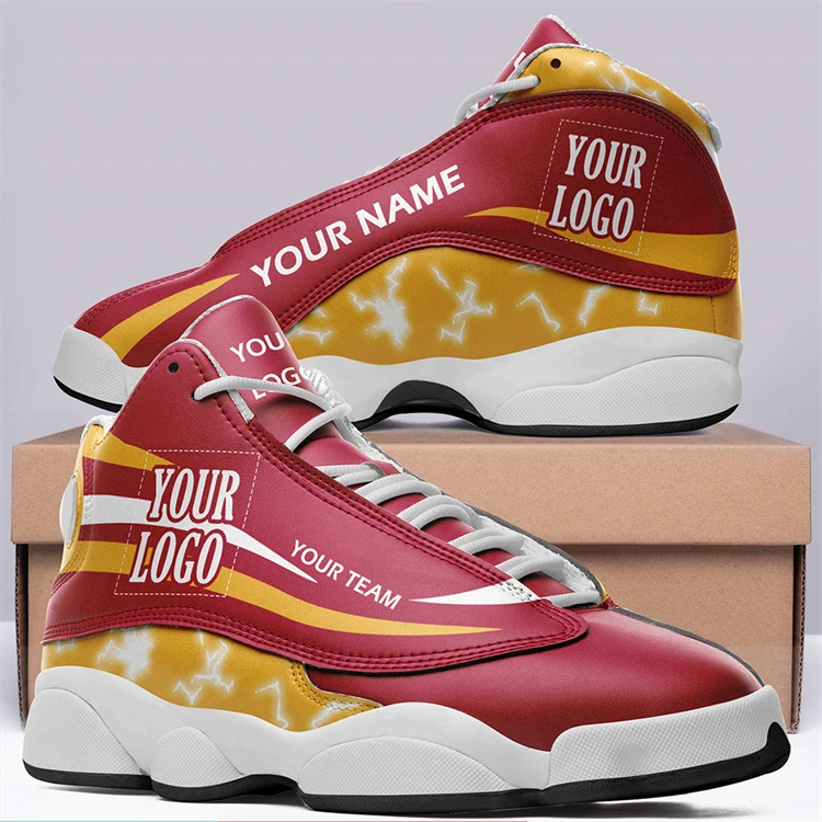 

Custom logo trendy sport shoes man high top designer brands shoes classic retro basketball style shoes