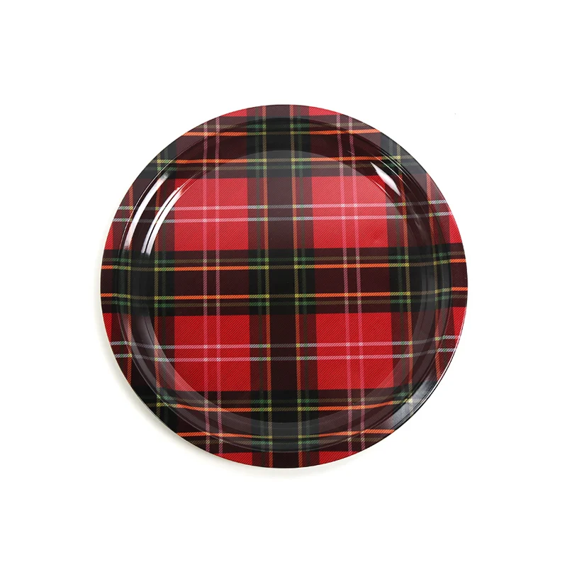 

Diameter 26CM High Quality Hot Dish Metal Tray Fruit Candy Serving Tray