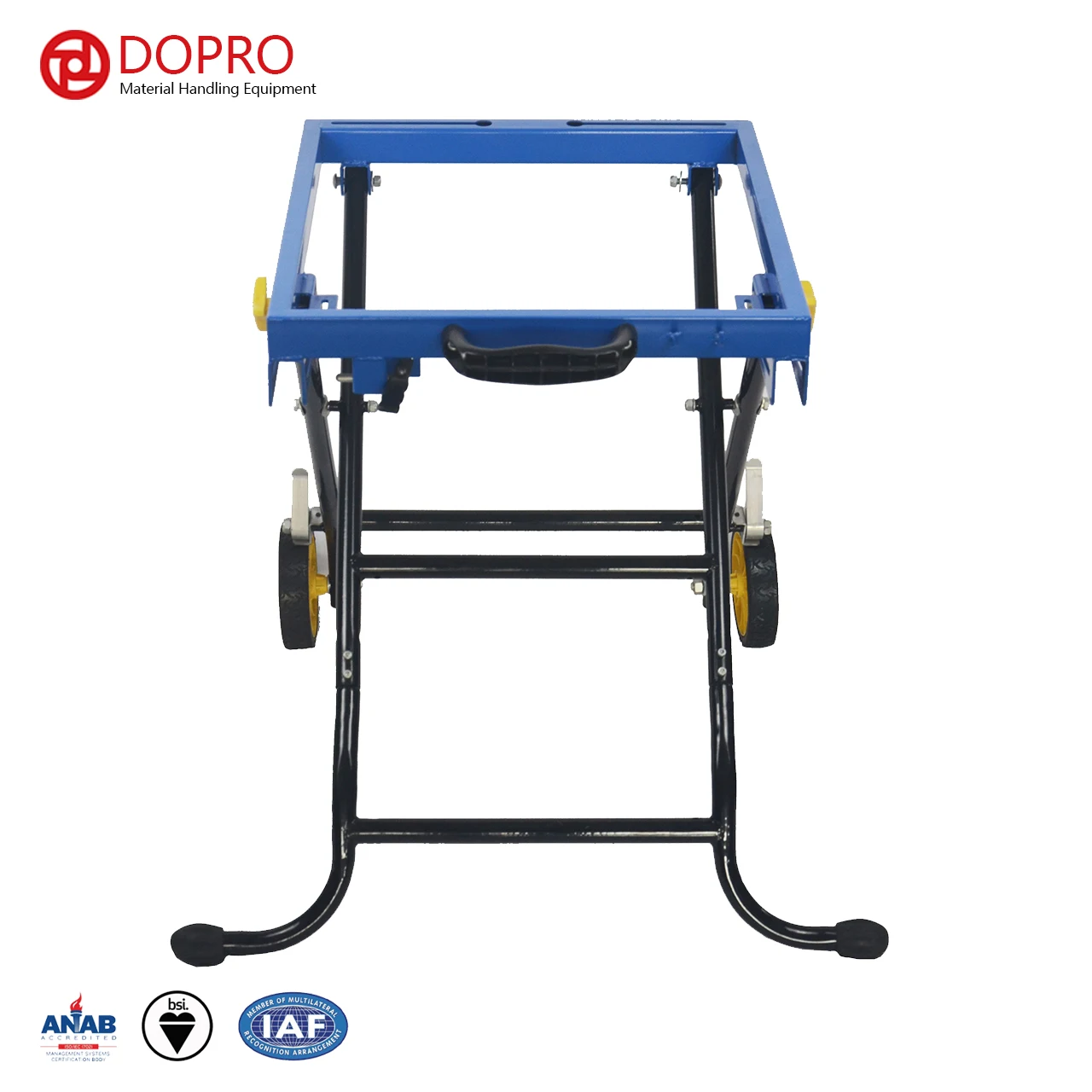 Collapsible Mitre Saw Stand With Wheels And Height Adjustable Feature