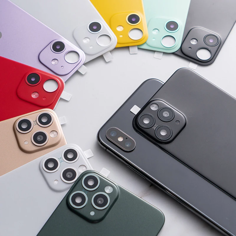 

Upgraded Decorative Back Cover Camera Lens Protector Film Stickers For iPhone XR X XS MAX Seconds Change 11 11Pro 11 Pro Max