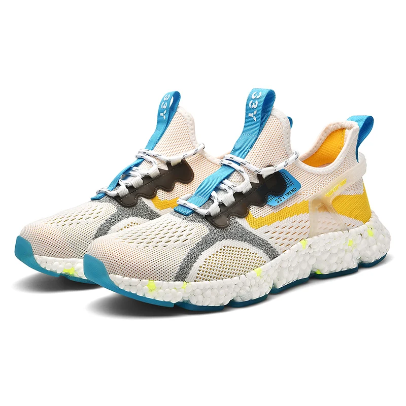 

2021 New casual sports walking shoes custom logo reflective trendy shoes fashion outdoor running shoes men