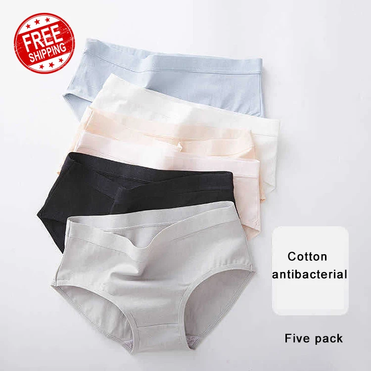 

Amazon Hot Selling Women Organic Cotton Panties Underwear, White, gray, black, pink, blue, skin tone