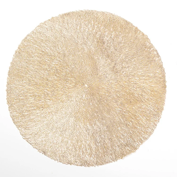 Luxury Placemats Pvc Round Gold Table Placemat Dining Buy Placemats