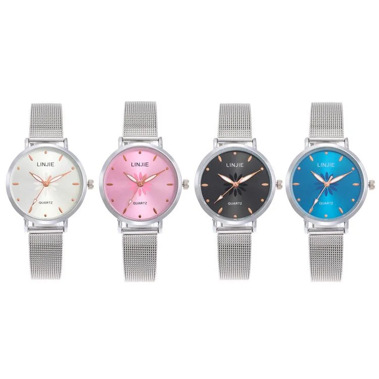 

New Arrival Wristwatch High Quality Mesh Strap Watch Simple Design Watch Hot Sales