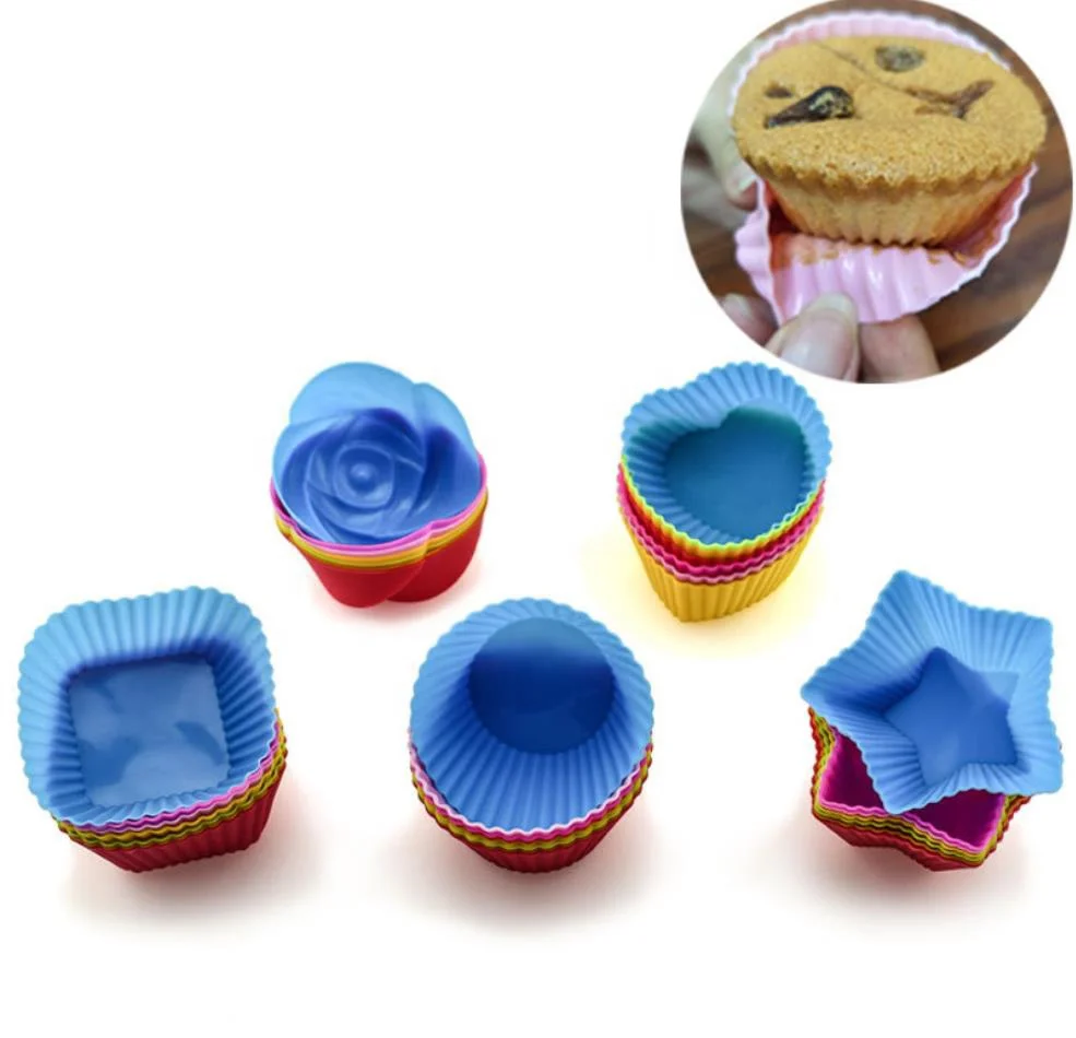 

Wholesale Reusable Homemade Mini Silicone Pastry Muffin Molds Cupcake Liners Baking Cups for Cooking