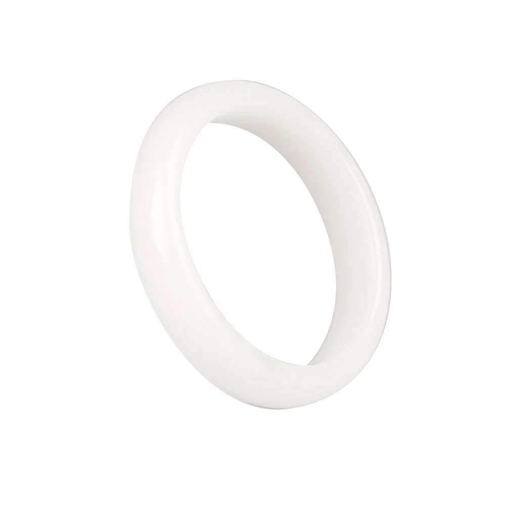 

Wholesale New Natural Large White Jade Bracelets Bangles For Women