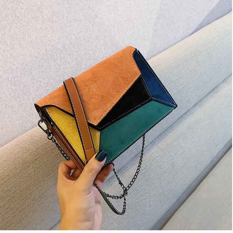 

JANHE sac a main femme borse bolsas bandoleras Shoulder Bag Ladies Colors Crossbody Beg Girls suede purse Handbag For Women, 5 colors