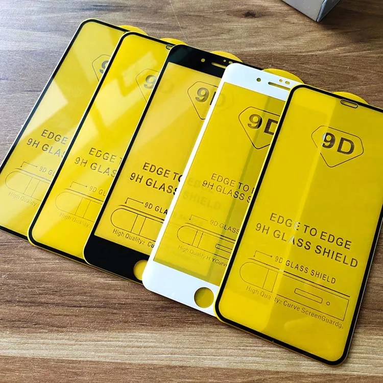 

Ultra transparent full cover 9D Premium full glue edge to edge mobile phone screen protector for samsung galaxy a6 plus 2018