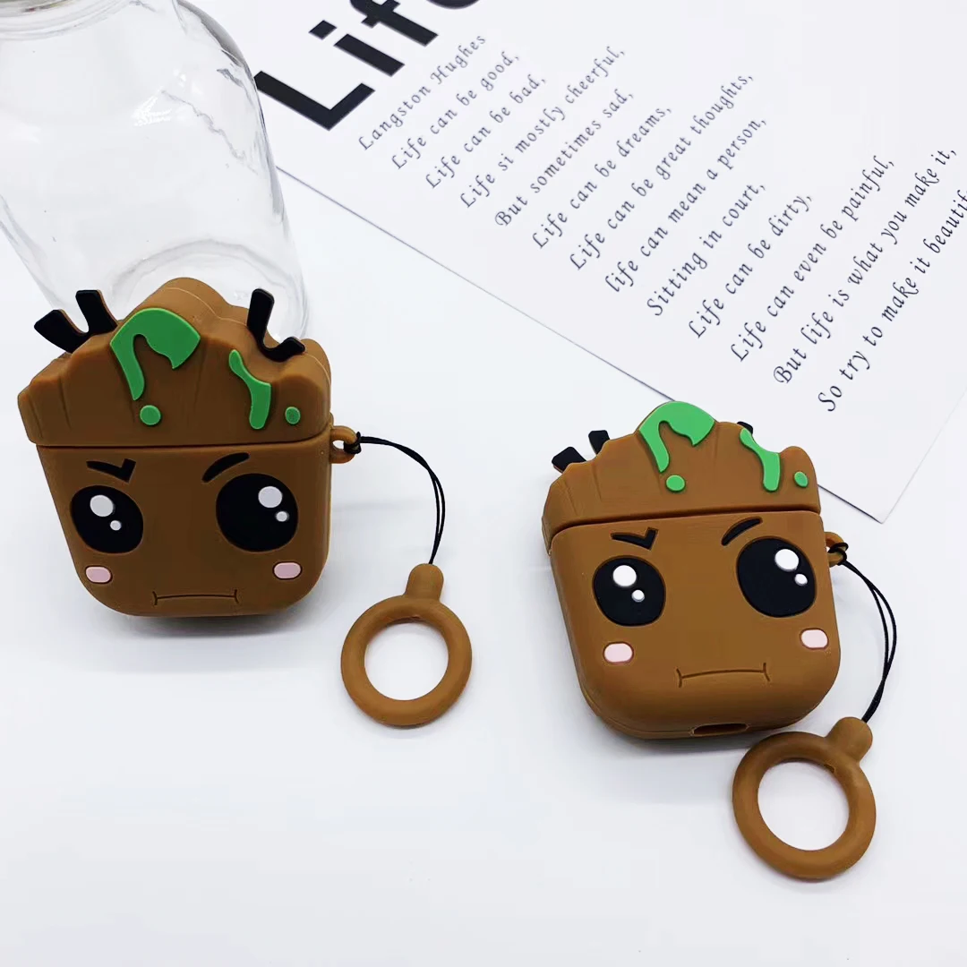 3d Marvel Cartoon Groot Silicone Case For Airpod Pro Cover