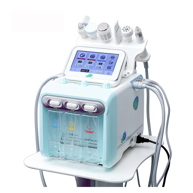 

new 6 In 1 Hydra Peeling Facial H2o2 Hydrogen Small Bubble Water Dermabrasion Hydro Aqua Facial Machine