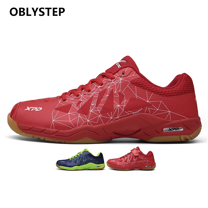 

OBLYSTEP Badminton Shoes 88 DIAL Power Pad Fashion Leather Summer Red Top Blue Winter Cotton Sports Blue Spring Resin Training