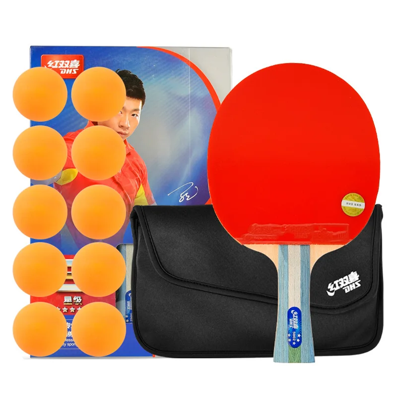 

DHS High-grade table tennis racket single shot All-round racket double-sided reverse adhesive ping pong racket