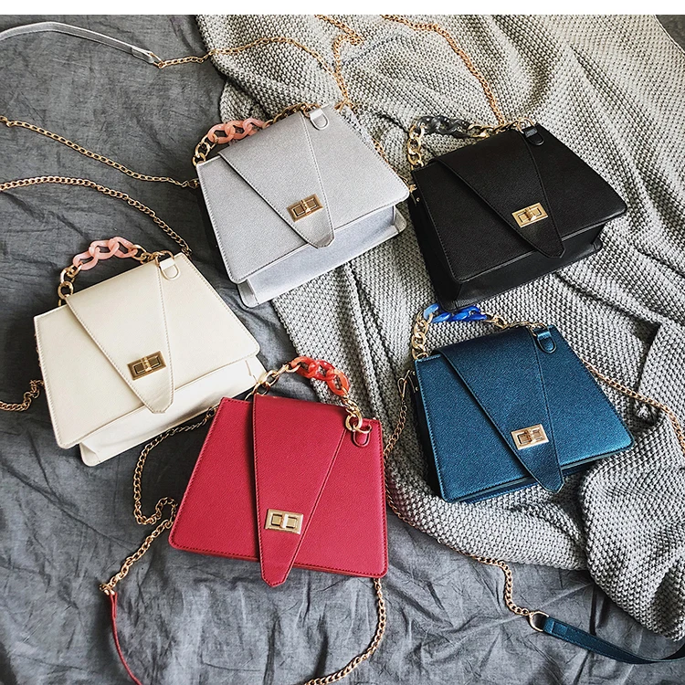

European and American women bag satchel trend pu leather crossbody and purse 2020 lady handbags luxury fashion woman hand bag, White,silver,green,black,red