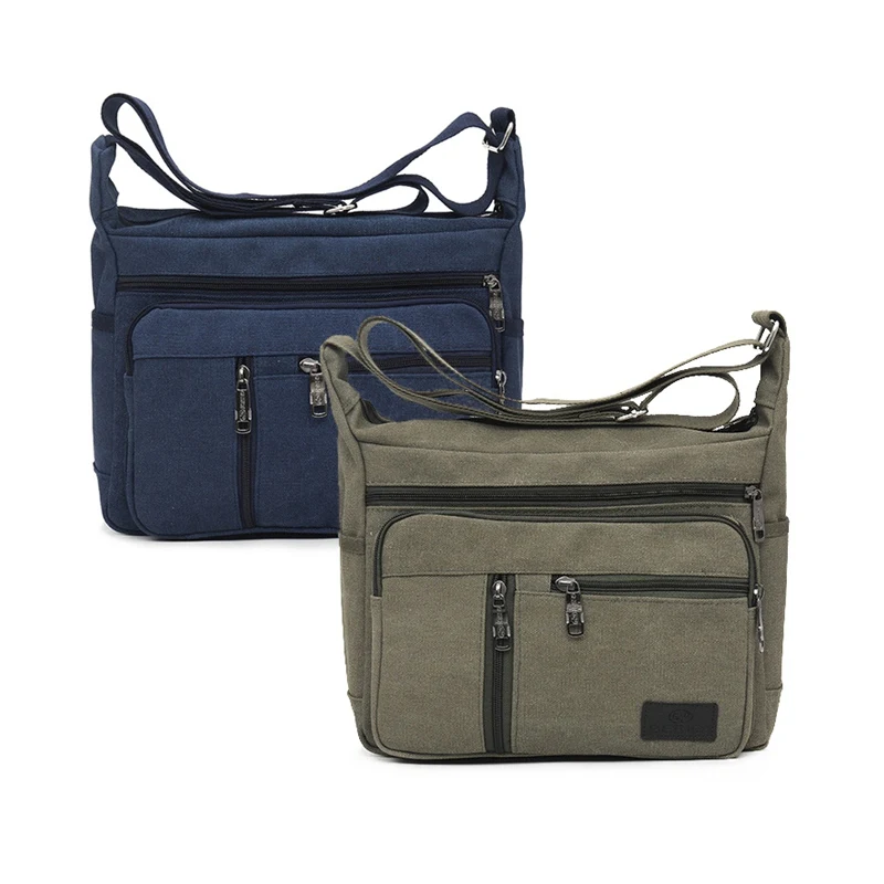 ODM  Latest Design Fashion Chest bag Travel Men canvas crossbody Bag