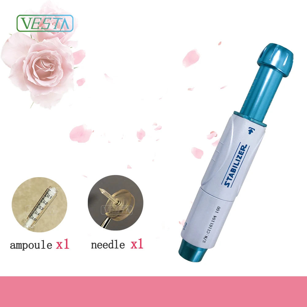 

Vesta 2021 Allfond Handheld Needle Free Hyaluronic Pen Mesotherapy Gun Korea Design Meso Hyaluronic Pen, Black /white