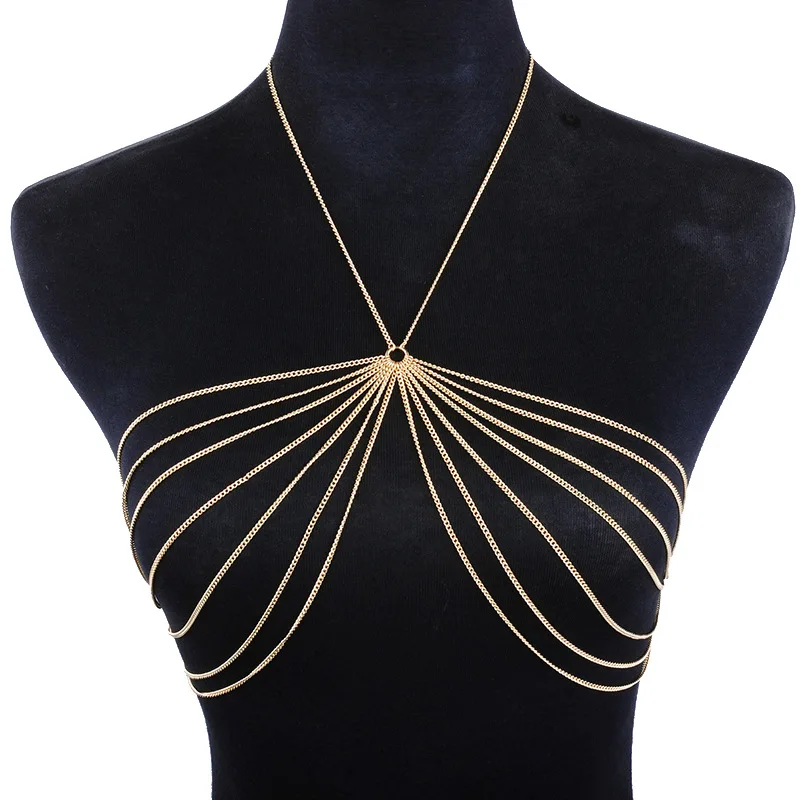 

2021 Wholesale fashion diamond mesh body jewelry body chain jewelry