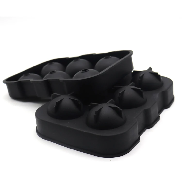 

New Creative Custom Logo Whisky Ice Mold Silicone Ice Ball Mold For Kitchen Party Bar, Dark, red, blue