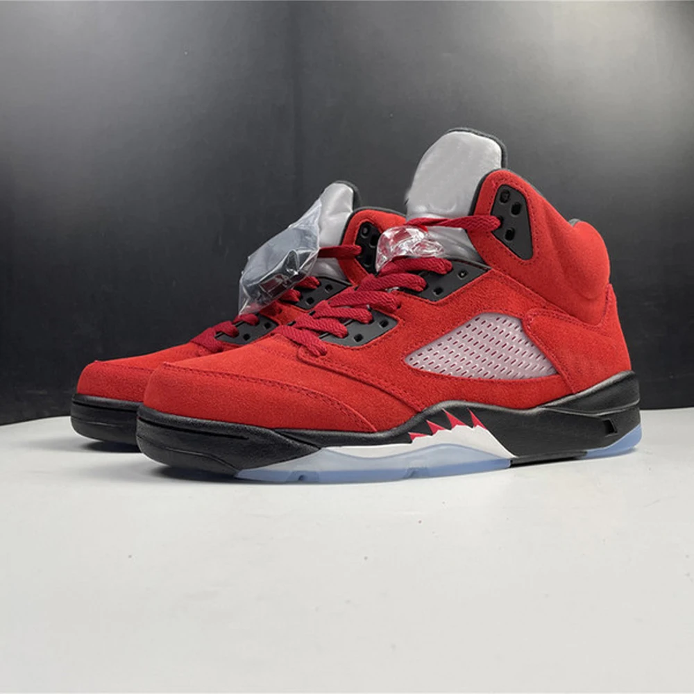 

Original High Top Brand J 5 Basketball Shoes Retro Raging Bull Red Sneakers Jardon Shoes for Men