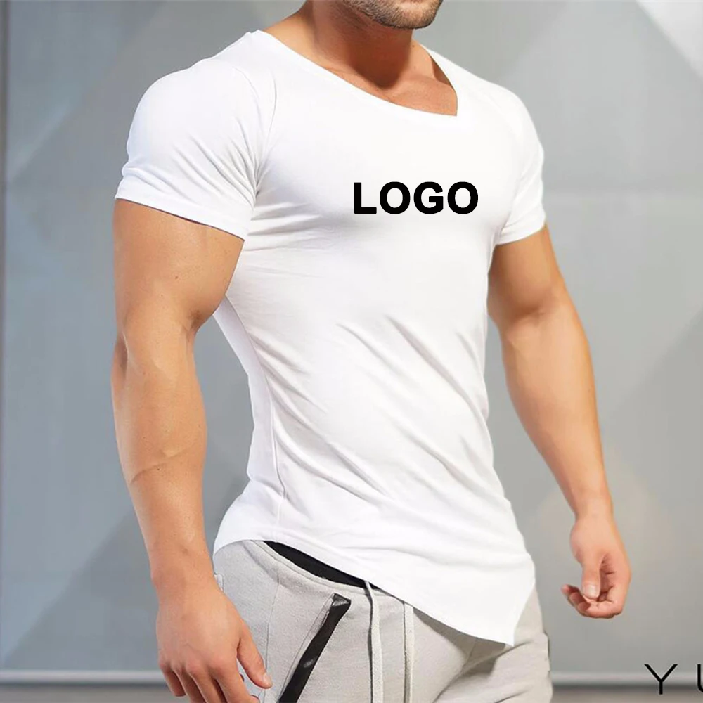 

INS in bulk cotton elasthane fitness wear plain playeras camisetas men's white bodybuilding gym muscle custom t shirt printing, Multi color optional or customized