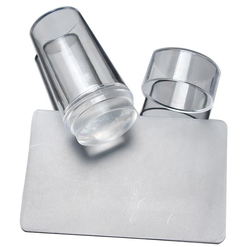 

High Quality Nail Art Stamper and Scraper Clear Silicone Stamping Jelly Transparent Nail Art Image Printer for DIY&Salon