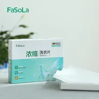 

Fasola super concentrated disposable paper laundry detergent sheets eco-friendly Washing Detergent Tablets