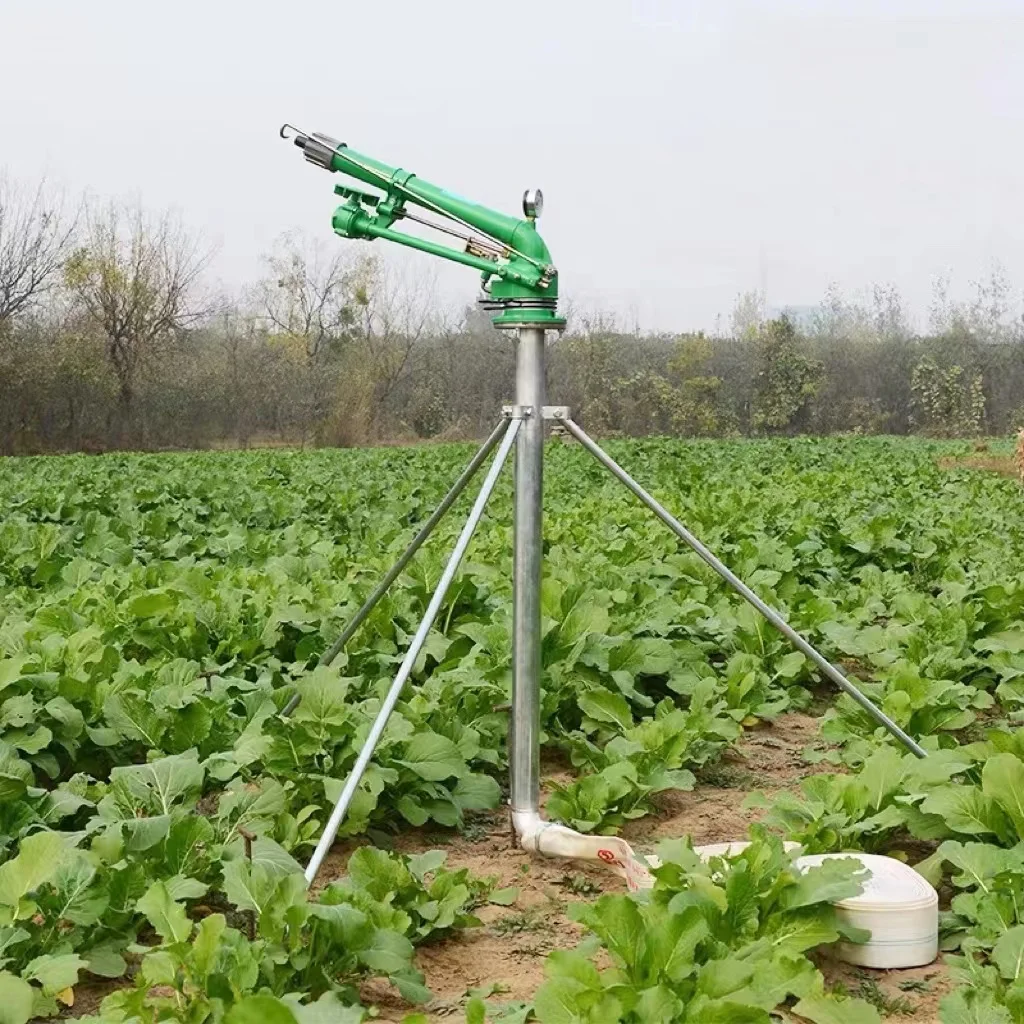 

Farm irrigation system agricultural sprinkler watering large 70 m range 360 big rain gun sprinklers