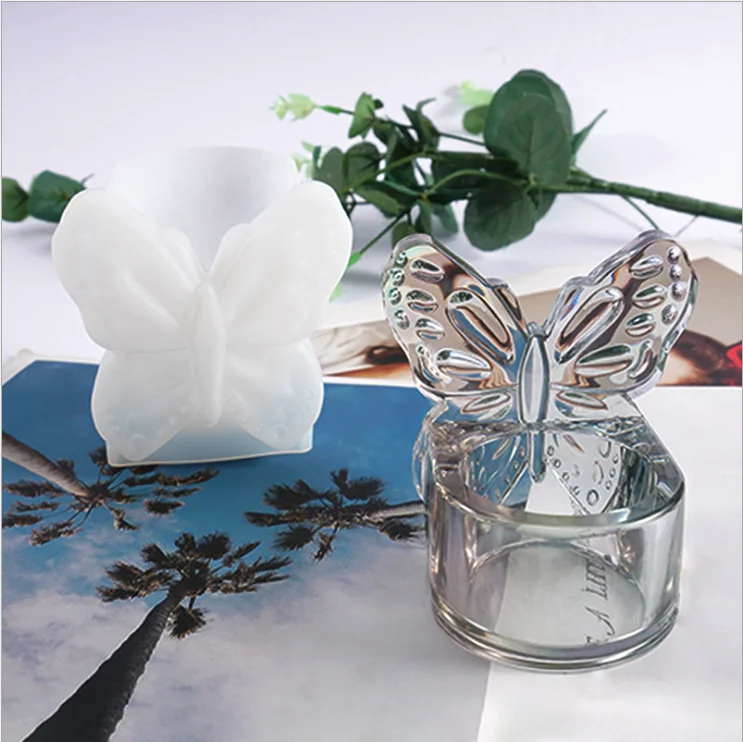 

LOVE'N LV482H Factory direct new DIY self-made personality pen holder ashtray With butterfly box silicone mold