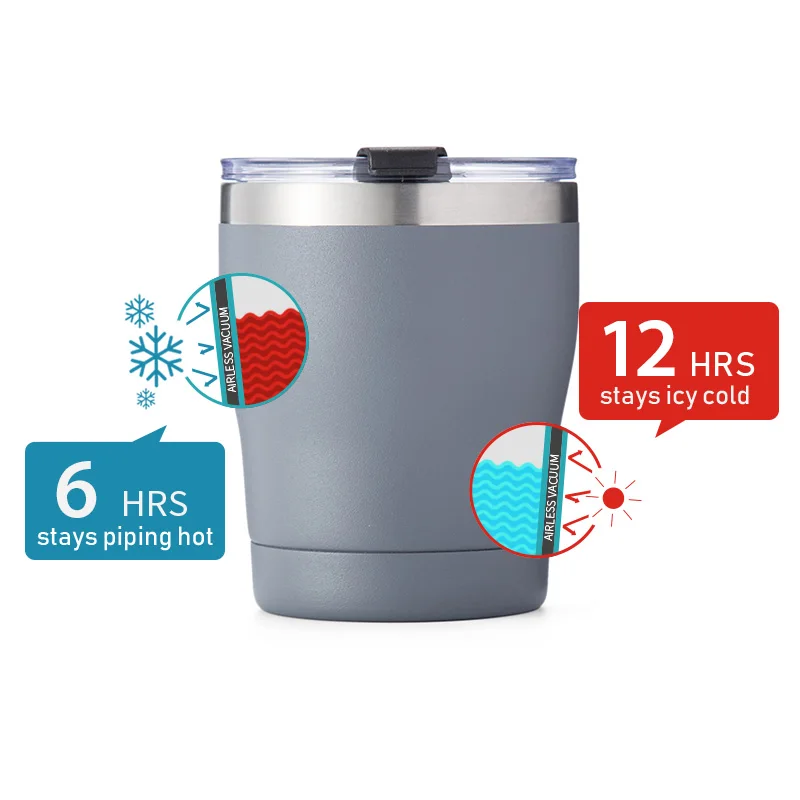 

2020 10Oz/300Ml Whisky/Coffee Stainless Steel 304 Insulated Tumbler With Flip Lid Beer/Coffee Tumbler, Customized