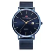 Minimalist Ultra-Thin Quartz Mesh Belt Men's Elegant Watch Waterproof Date Male Clock