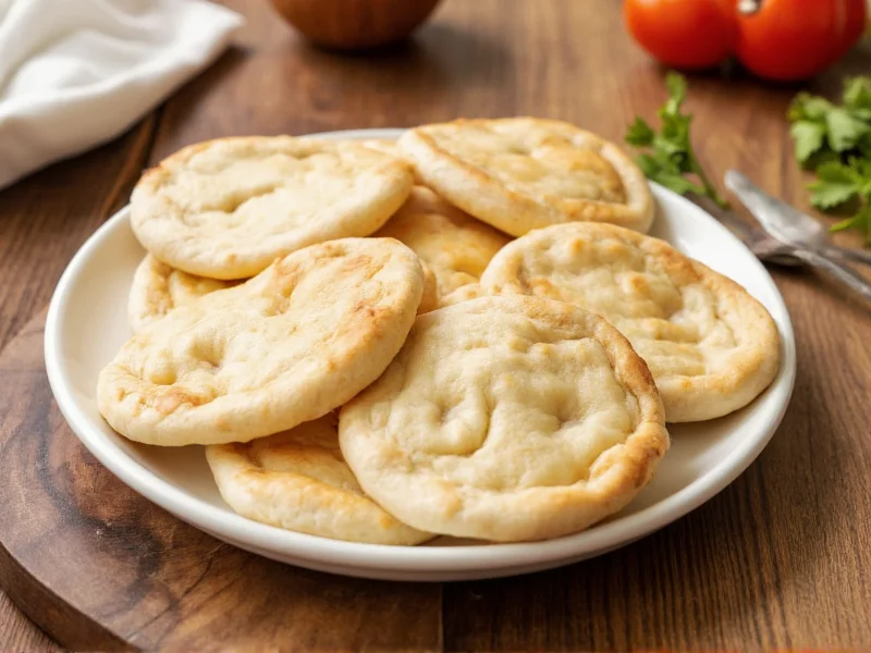 perfectly inflated homemade pita bread pocket