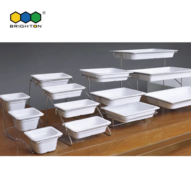 
100mm 1/6 GN Pan 100% high grade melamine EU regulation approved deeper food containers for catering 