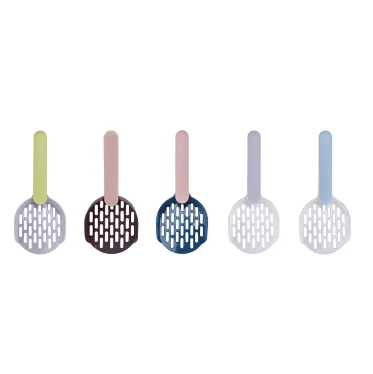 

Secure pet supplies poop cleaning tool pick-up plastic hygienic durable portable household logo customize cat litter shovel poop, Green+gray gray+white blue+white pink+navy pink+brown