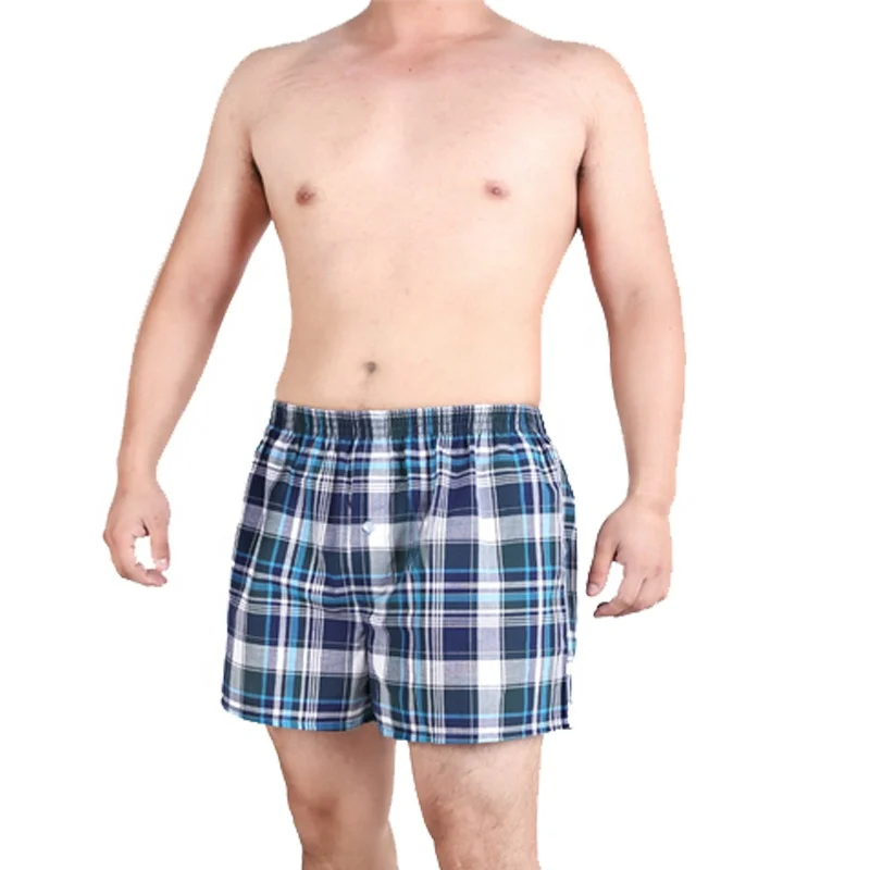 

Premium Classic Tartan Shorts Mens Plaid Woven 100% Cotton Boxer Underwear
