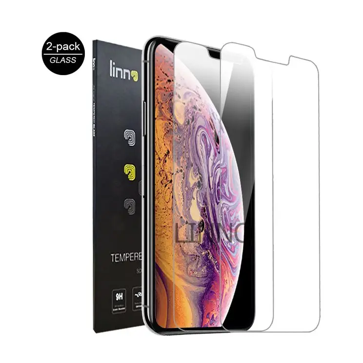 

Professional 9H 2.5D HD Clear Anti-Fingerprint Tempered Glass Screen Protector For iPhone X