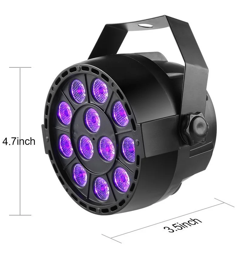 LED Disco UV Violet  Lights DJ 36W Remote Control  Par Lamp for Party Christmas Bar Lamp Stage Wall Washer Spot Light Backlight