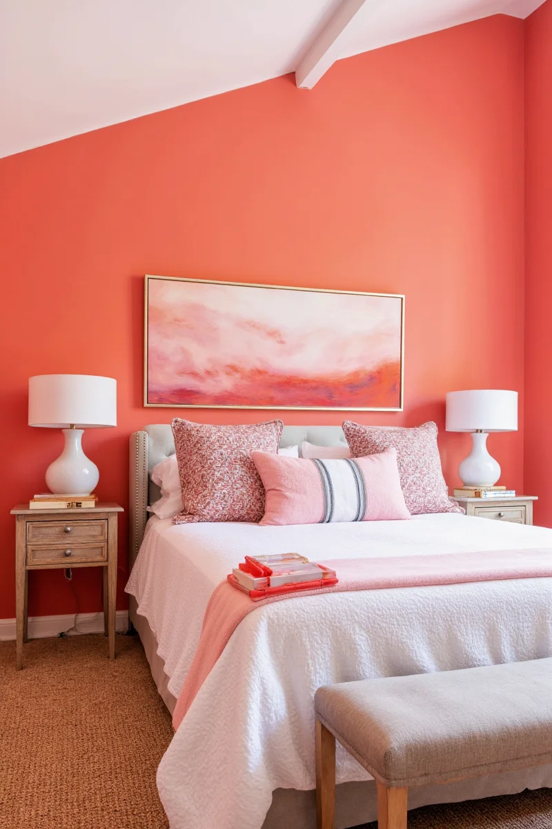 Coral Nightlight in Bedroom