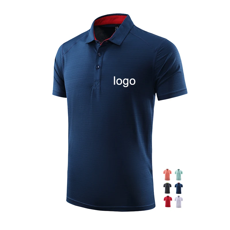 

High Performance Blank Plain Cotton Polyester Embroidered Mens Golf Tshirts Gym Sports Business Logo Custom Men's Polo Shirts